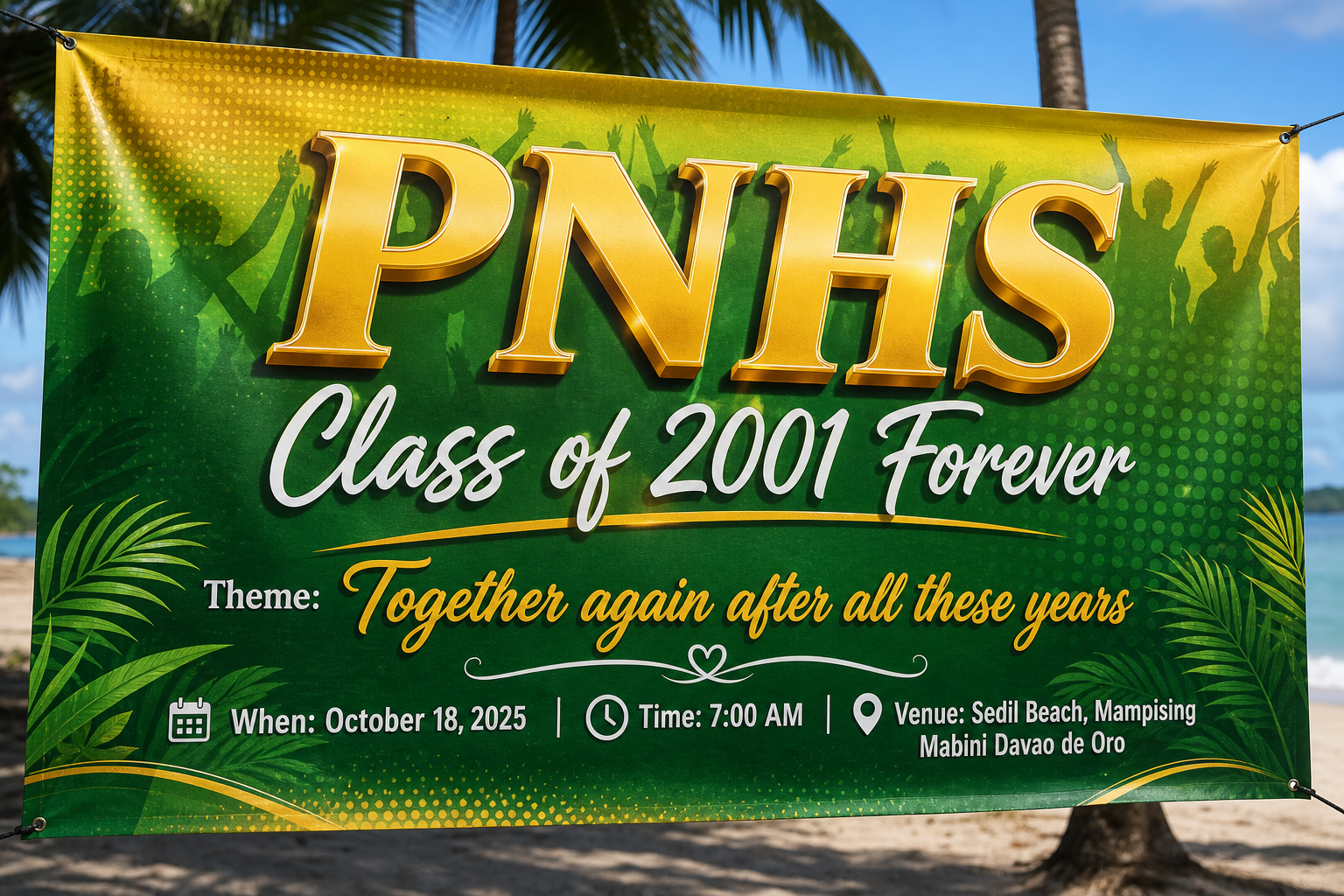 PNHS Class of 2001 Reunion Banner